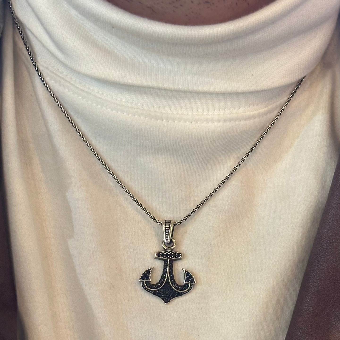 Highest Quality Of Silver 925 Anchor Necklace