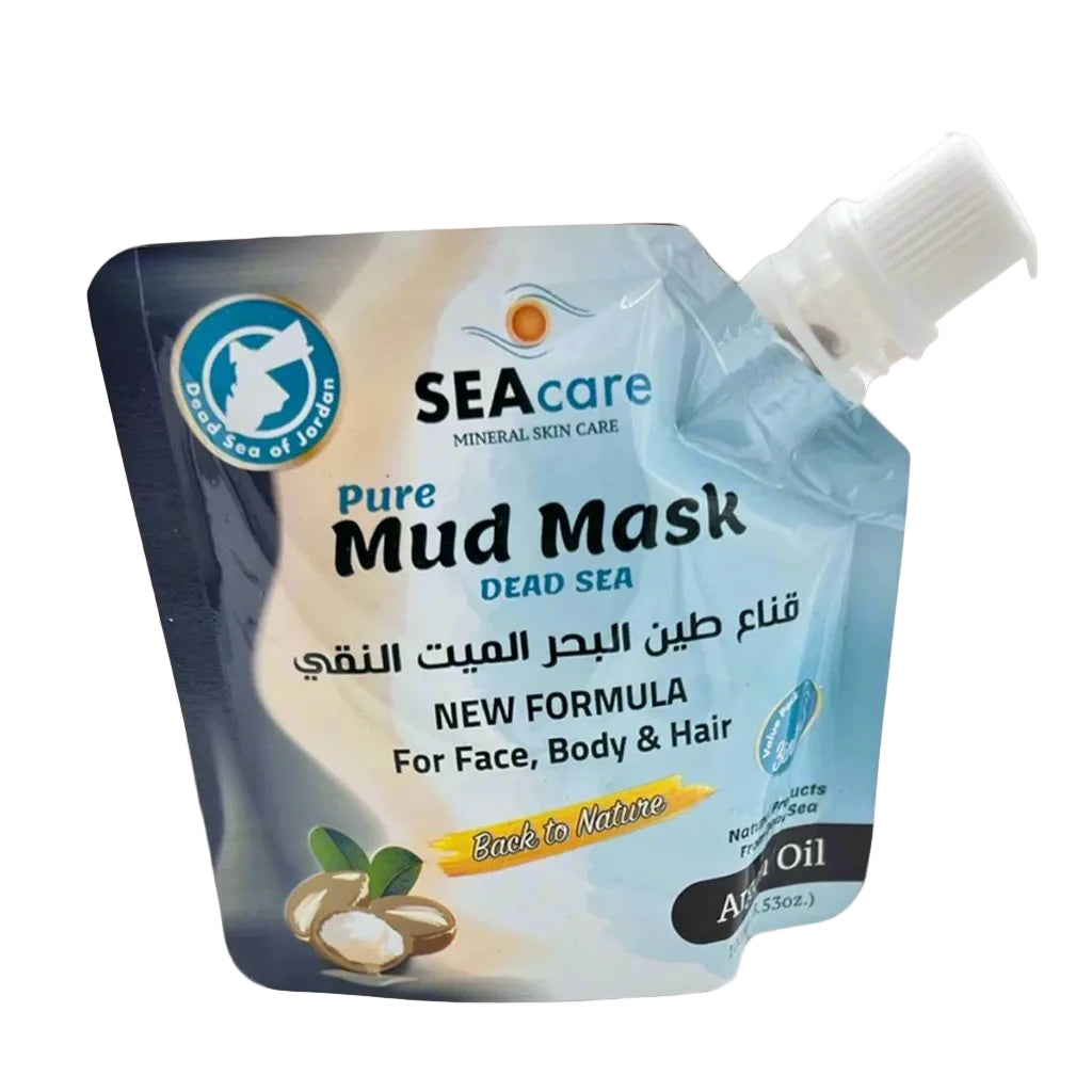 Argan Naturals Dead Sea Mud Mask for Face, Body and hair for Acne, Blackheads