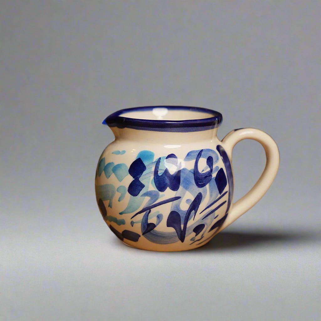 Blue Ceramic Pottery Set Handmade in Jordan