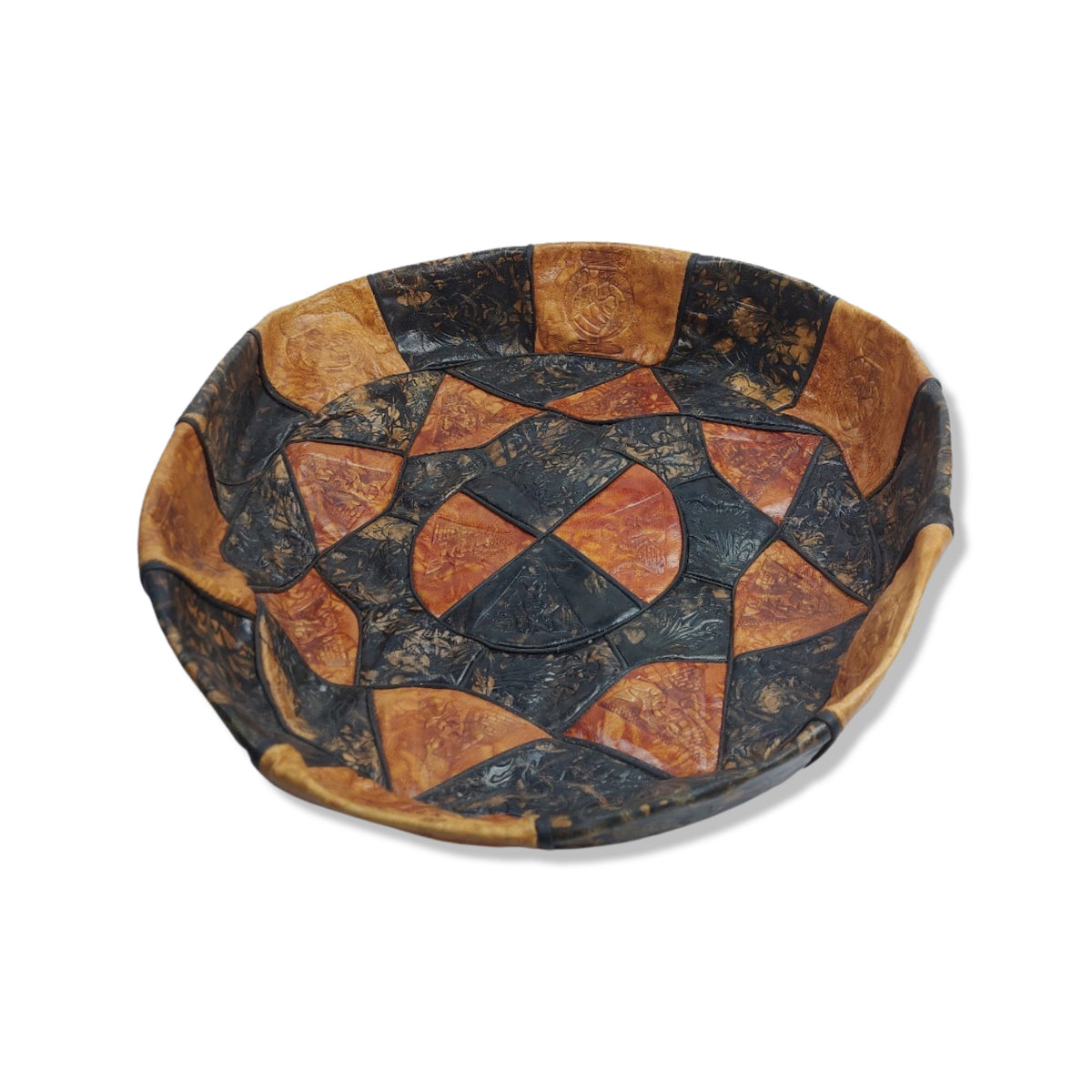 Genuine Leather Pouf Cushion
