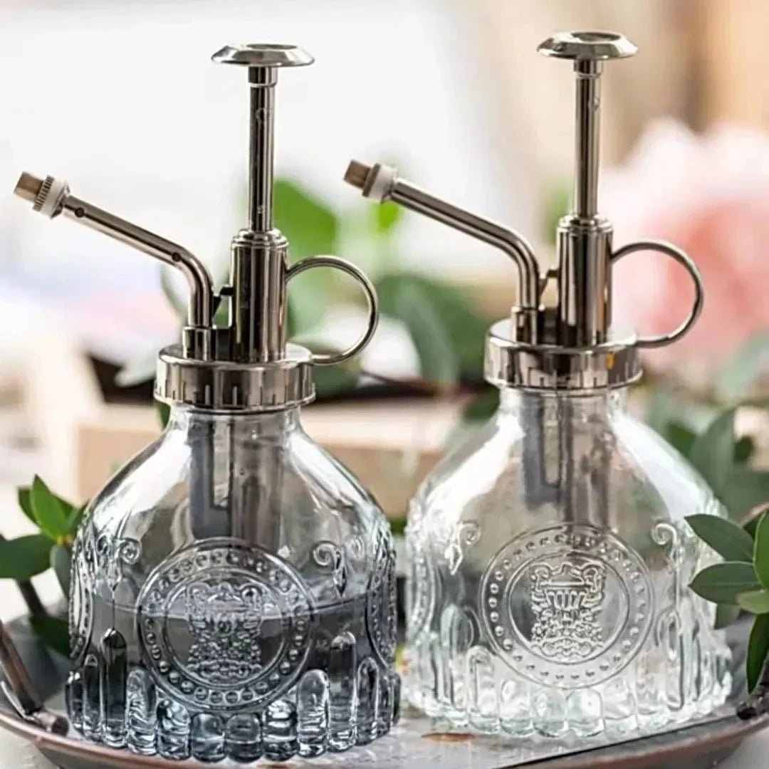 Glass Watering Spray Bottle Vintage
