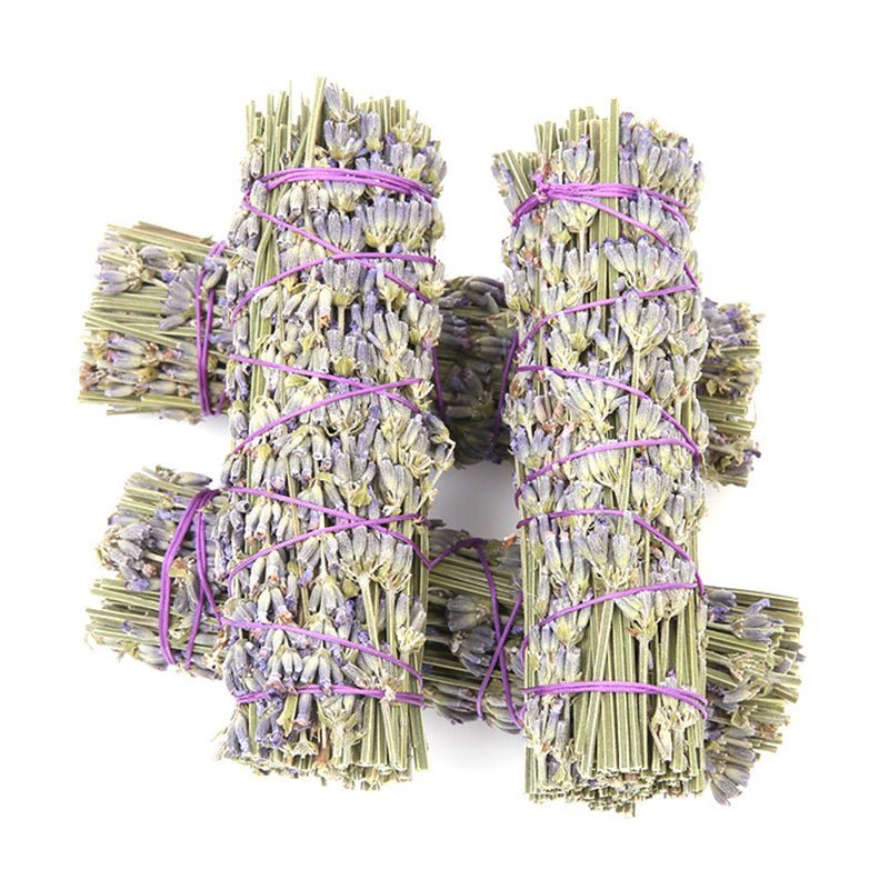 Lavender Flower Smudge Stick Natural Dried Flower Lavender Stick Aromatherapy Stick For Home Cleansing Negative Energy Clearing