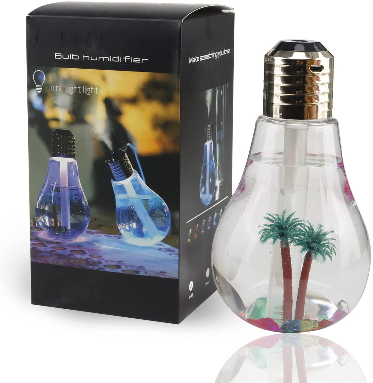 Ledbulb Lamp Humidifier Air Humidifier Bulb at Night