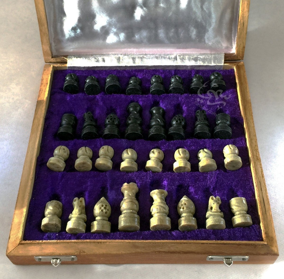 Marble Chess Pieces and Board Set