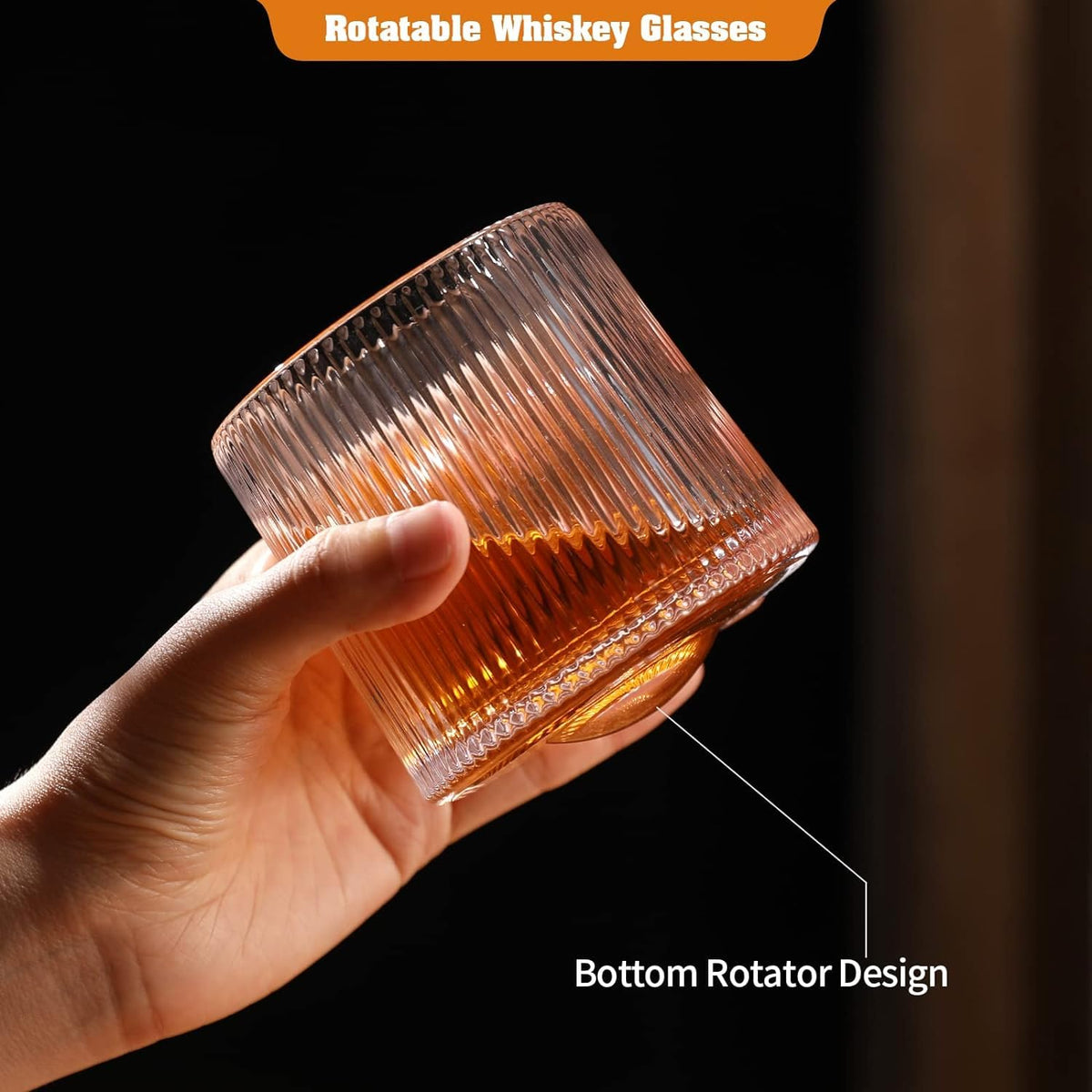 Old Fashioned Dancing Glass Spinning/Swirling Glasses Tumbler