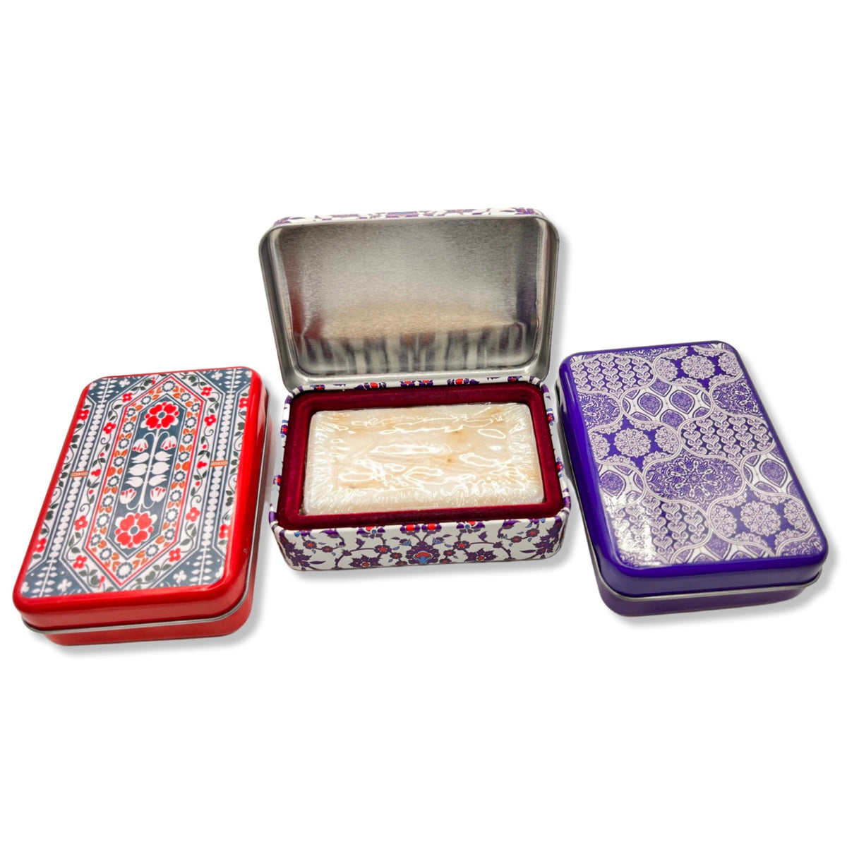 Olive Oil & Natural Essentials Soap Metal Tin