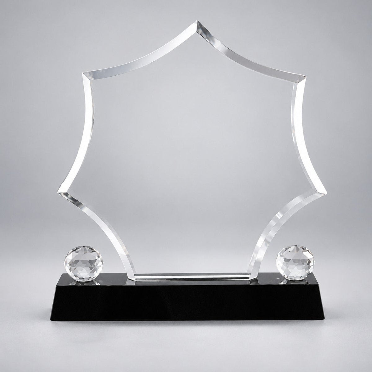 Plaque 7th Star Crystal - Free Hand Engraving