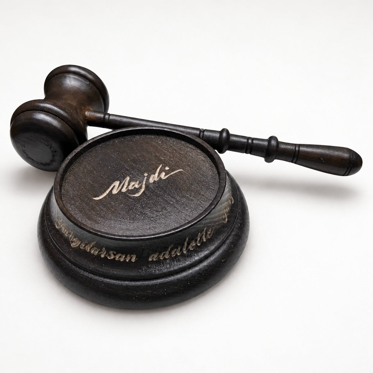 Solid Beech Wood Judge Gavel – Personalized