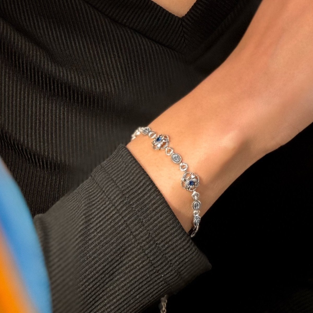 Silver Genuine High Quality Marcasite Bracelete