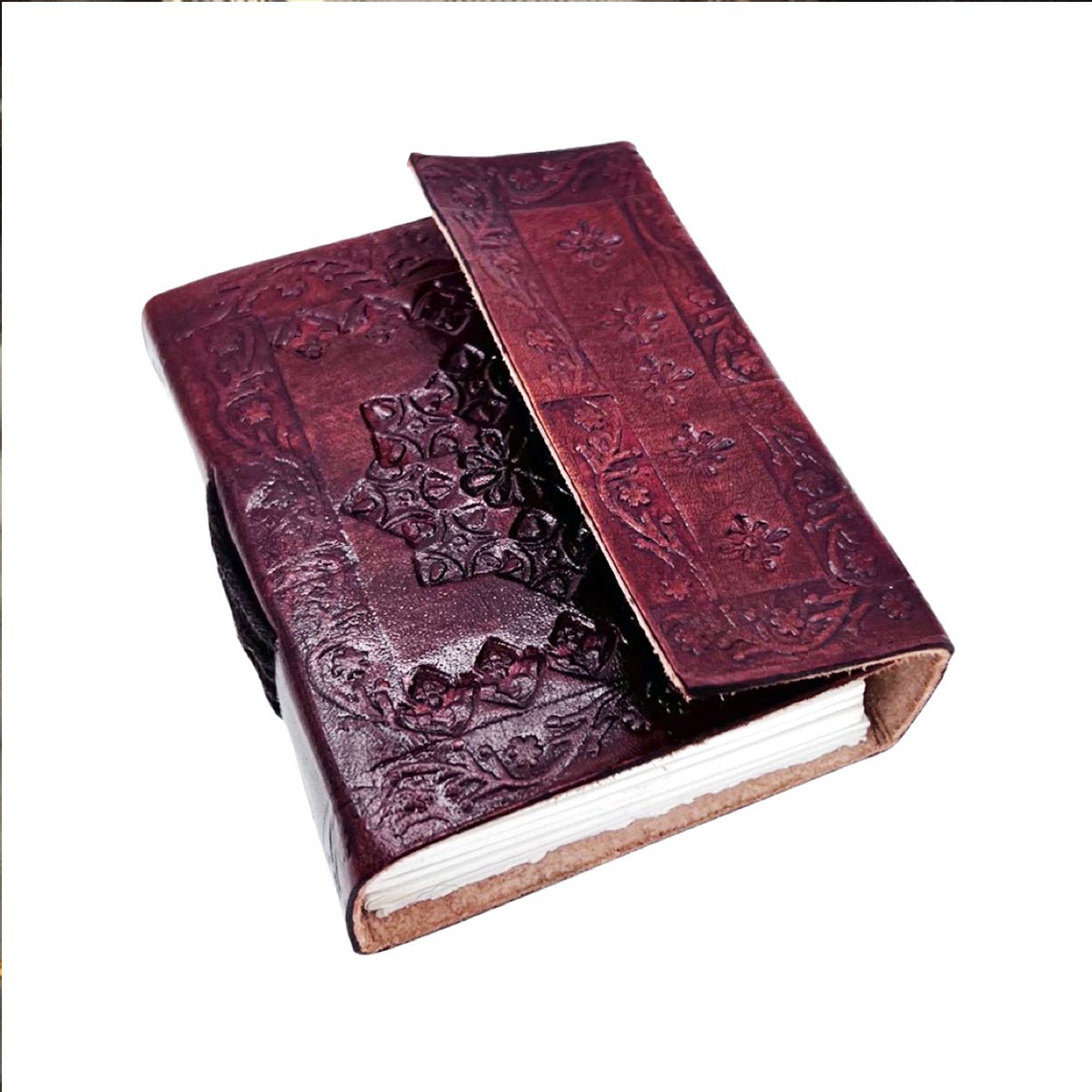 Small Leather Daily Gratitude Mindful Journal