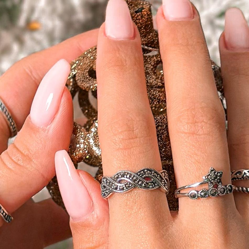 Sterling Silver Marcasite Ring