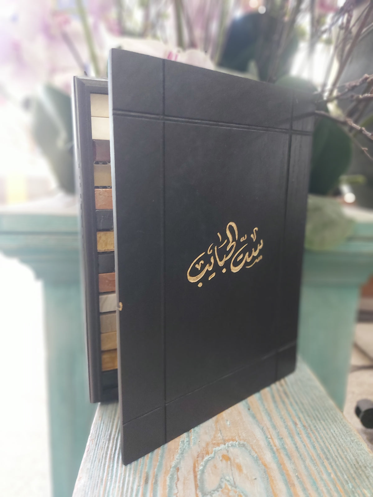 Personalized Wooden Open Book Stoned Desktop Picture Frames