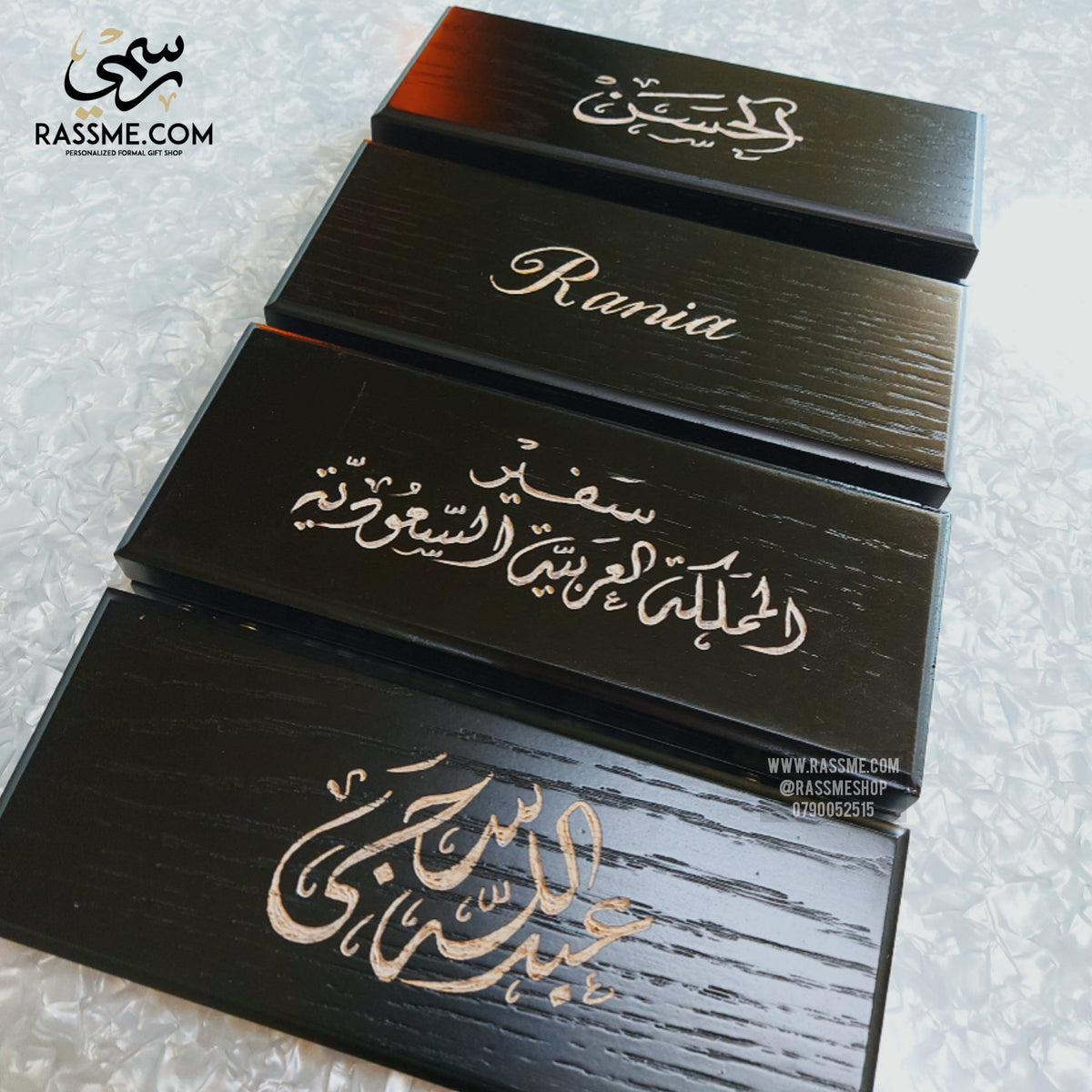 High Quality Black and Silver Pen Set With Elegant Wooden Box - Free Engraving