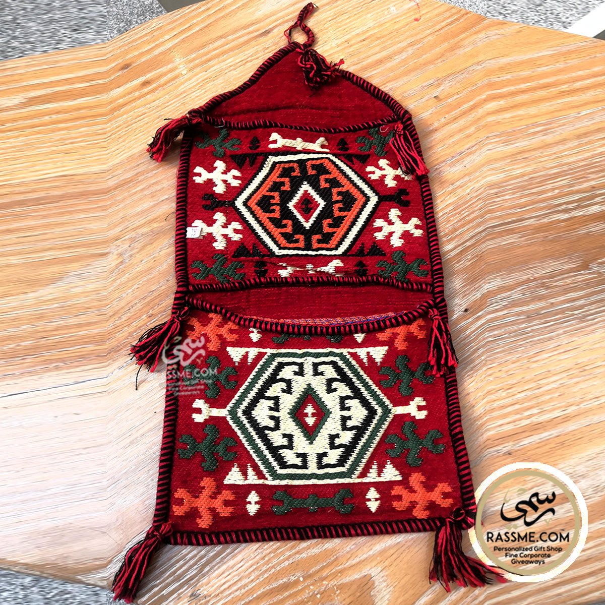 Embroidery Turkish kilim bag Boho Wall Hanging