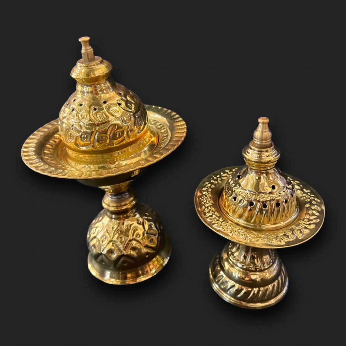Brass Arabian Incense Burner with Lid