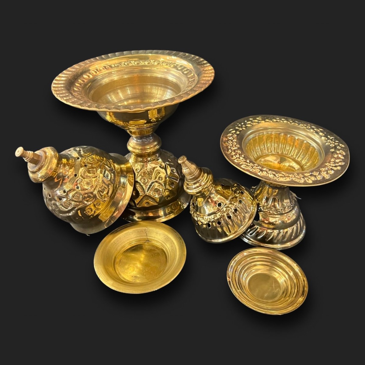 Brass Arabian Incense Burner with Lid