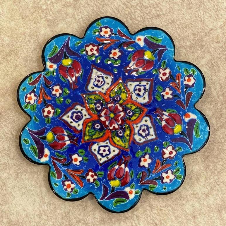 Ceramic Coaster Wall Dishes, Ceramic Tile Trivet, Hot Pad, Kitchen Decor hanging
