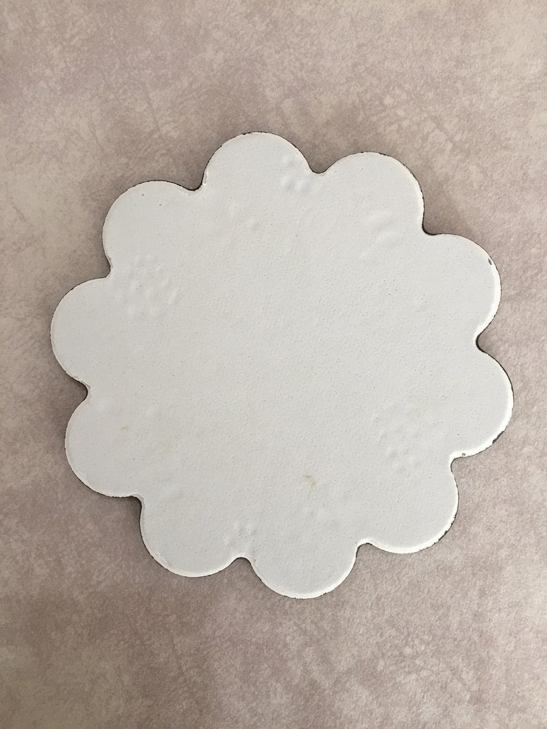 Ceramic Coaster Wall Dishes, Ceramic Tile Trivet, Hot Pad, Kitchen Decor hanging