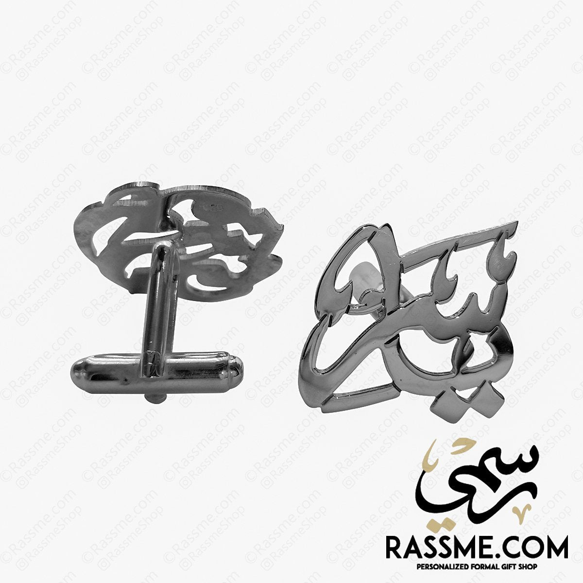 Custom Name Cufflinks Silver 925 كبك فضة تفصيل اسم