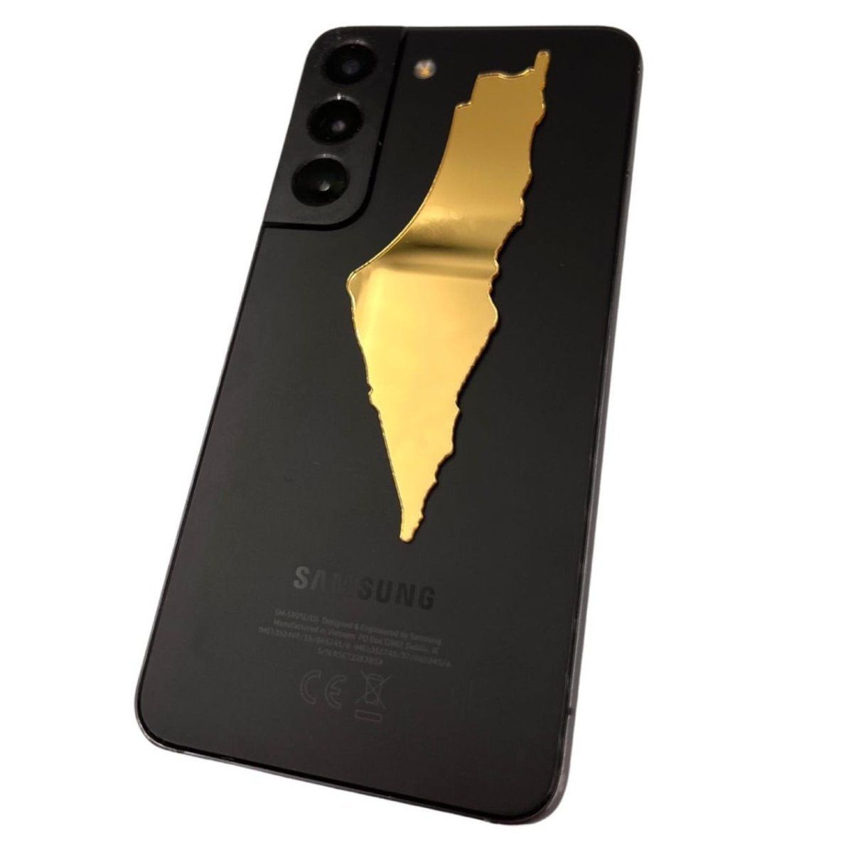 Customized Palestine map mirror sticker