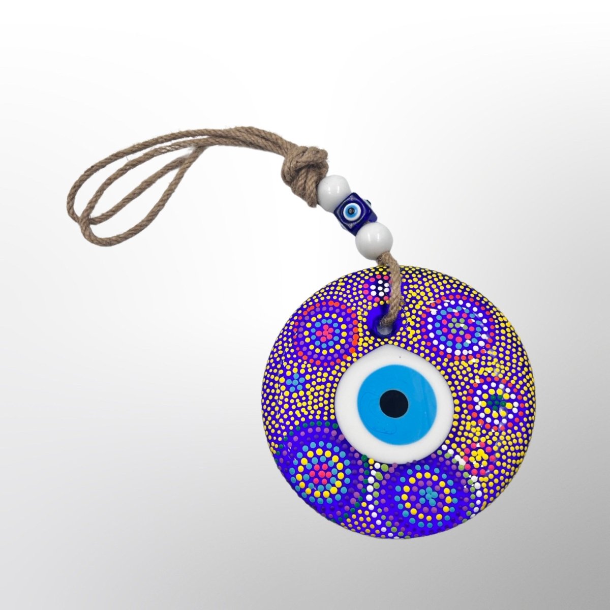 Evil Eye Glass Purple