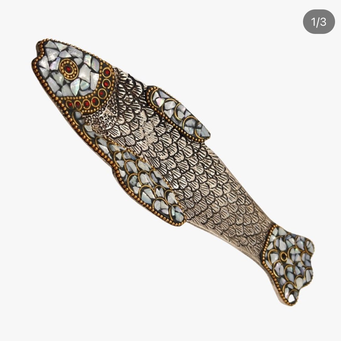 Fish Incense Stick Holder Tray Gemstone Ash Catcher