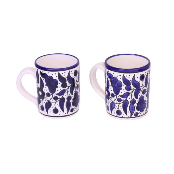 FLORAL CERAMIC COFFE TEA MUG 12OZ