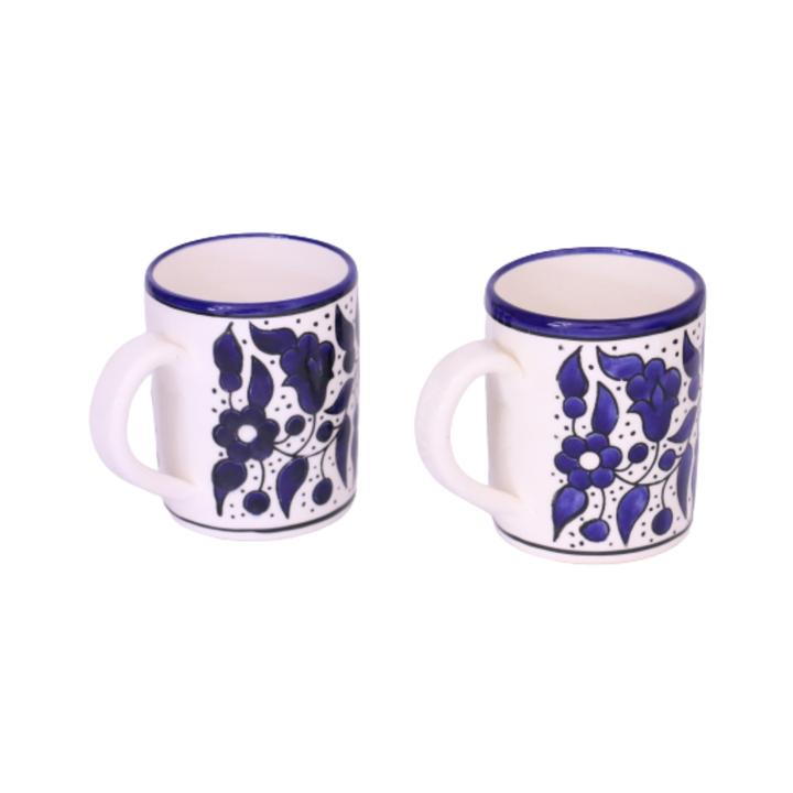 FLORAL CERAMIC COFFE TEA MUG 12OZ