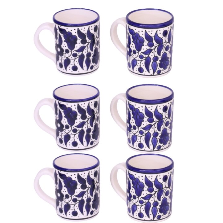 FLORAL CERAMIC COFFE TEA MUG 12OZ