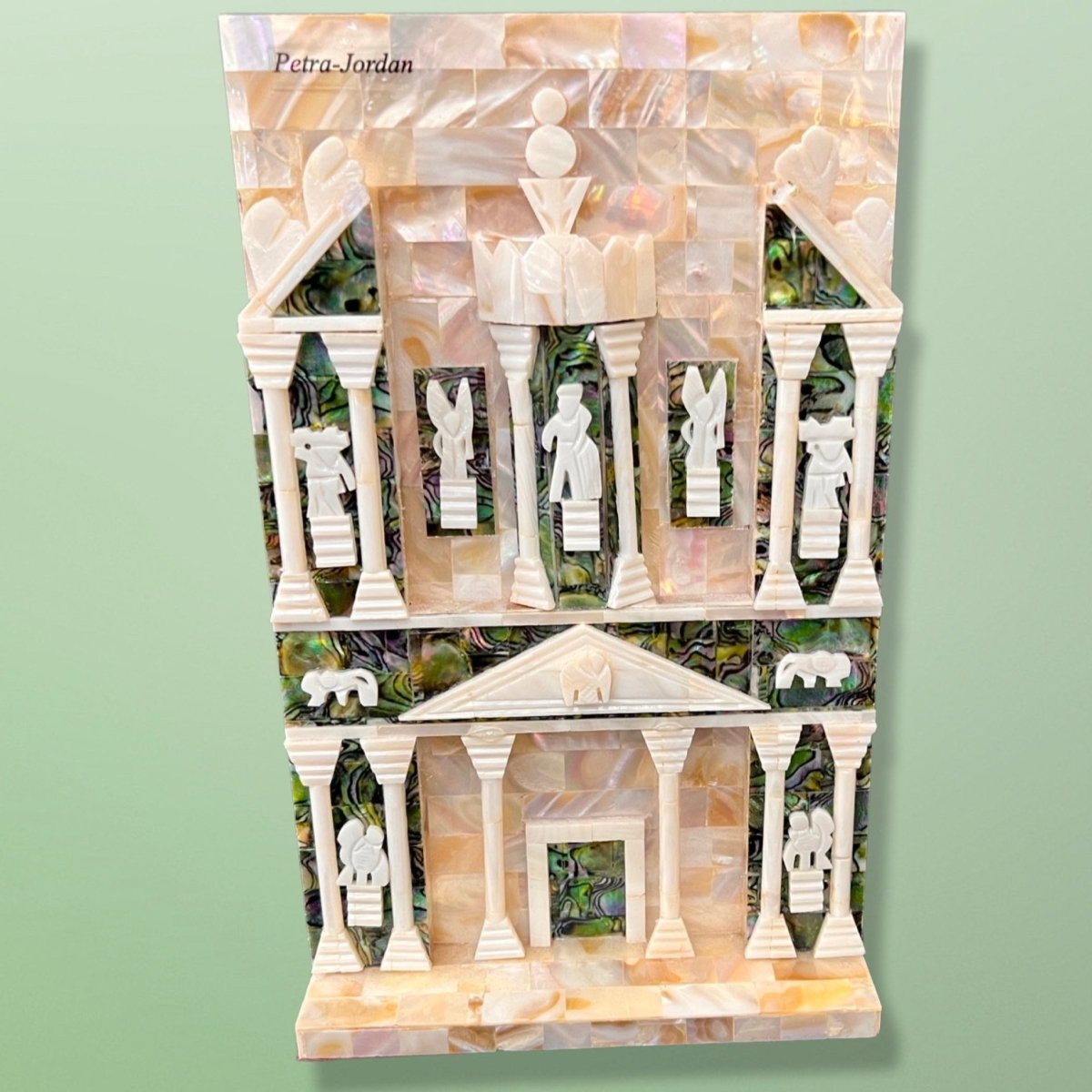 Genuine Mother Of Pearl Petra Stand or Wall Hanging