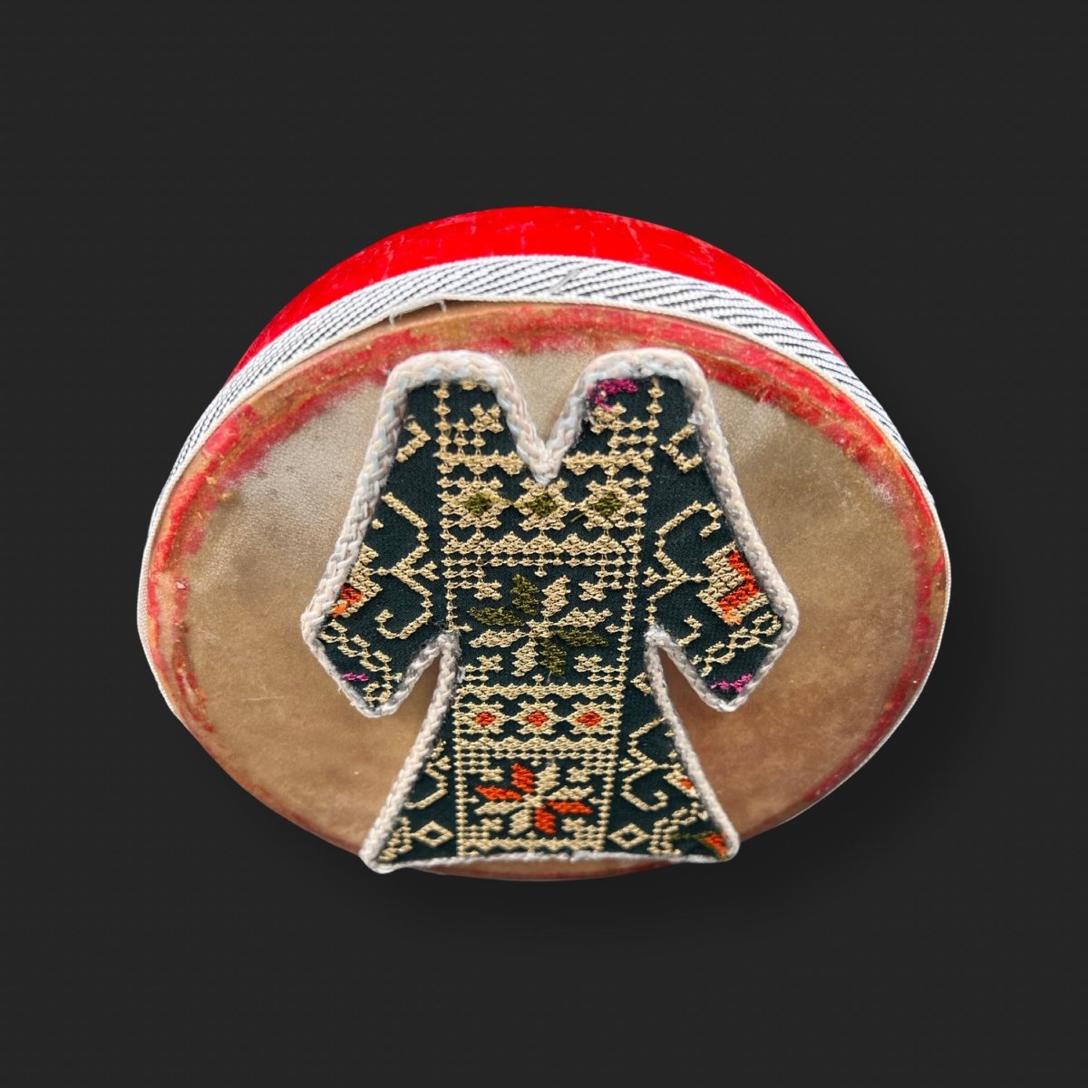 Handcrafted Daf Drum Goat and Wood Tradition Dress Style