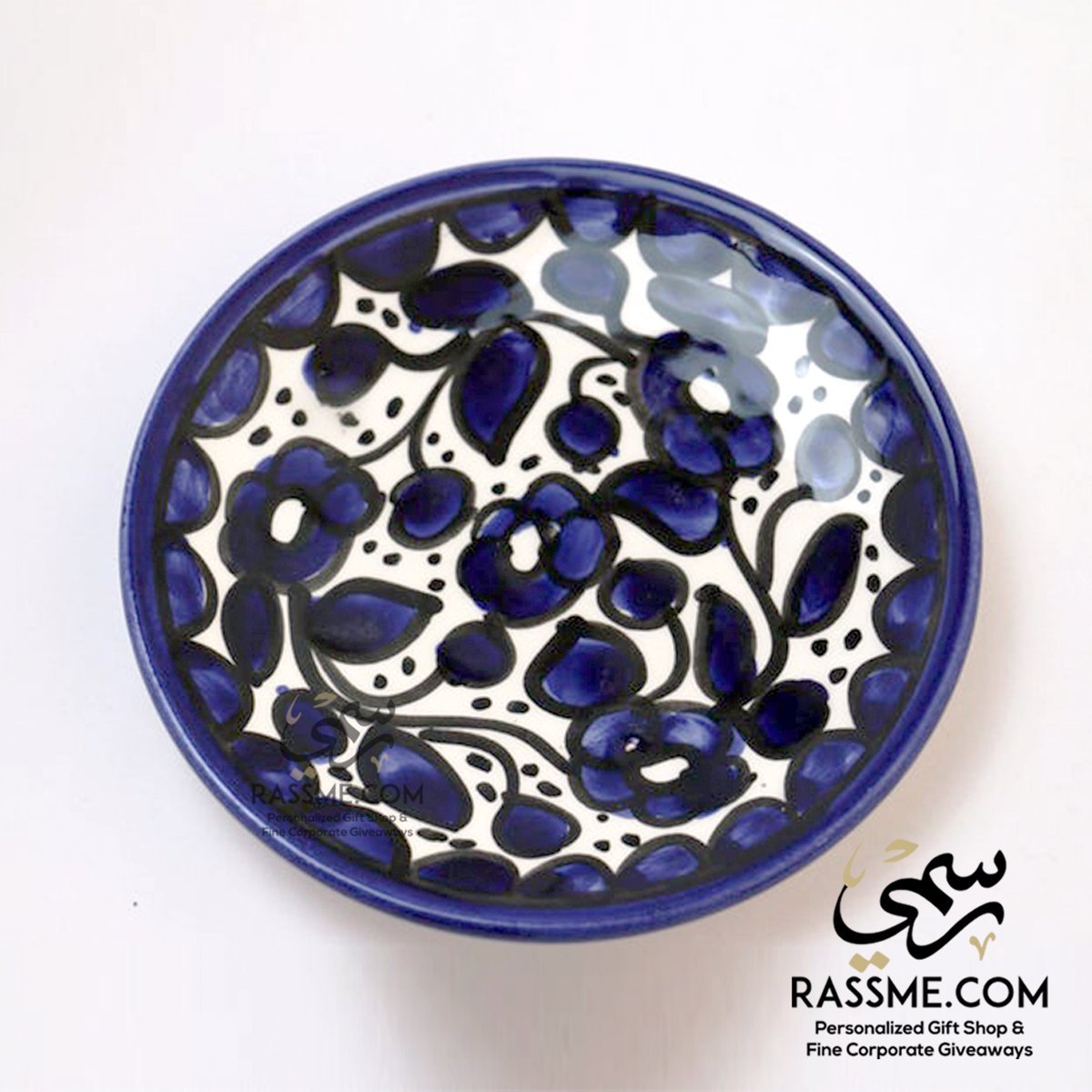 Hebron Ceramic Hand Paint Coffee Cup and Saucers Made in Holy Land Khalil / Palestine