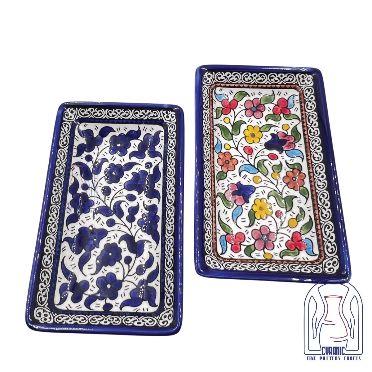 Hebron Ceramic Narrow Rectangular Plate