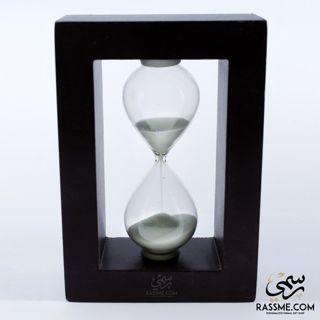Hourglass Sand Clock Wooden Frame - Free Engraving