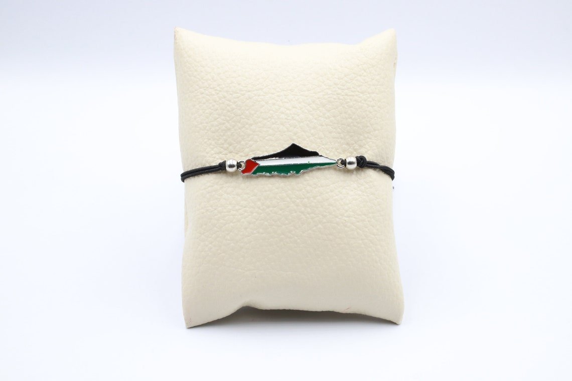 Palestine Flag Map Bracelet