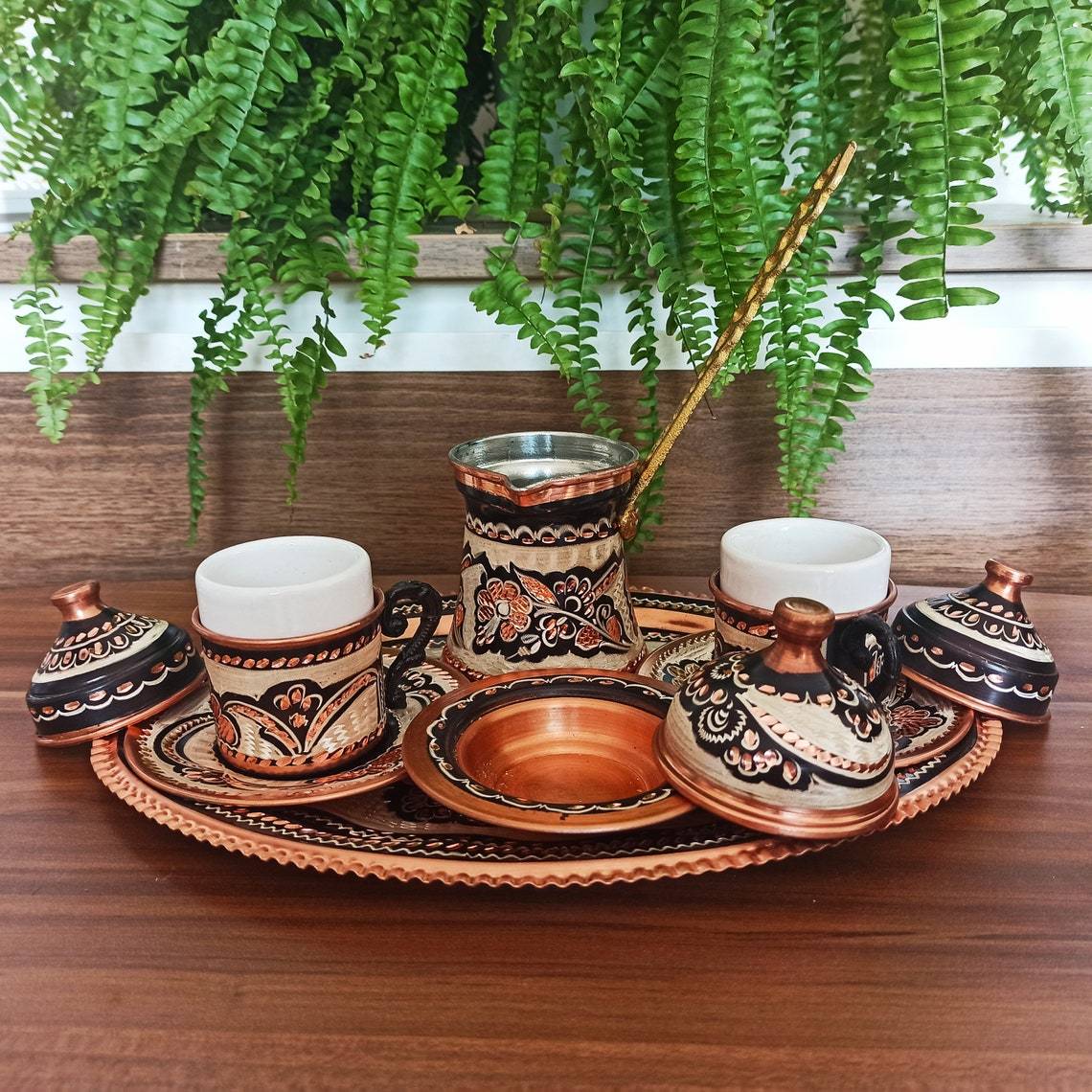Turkish Coffee Cup and Water Glass set