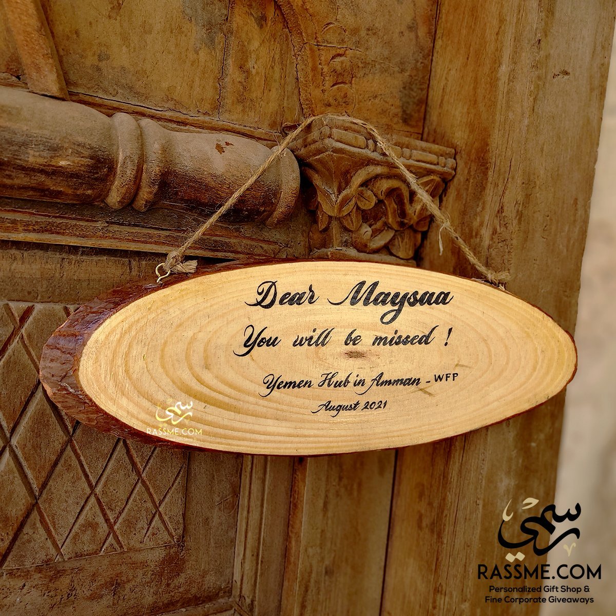 Customized Wooden Sign Wall Door Hanging Entrance Decoration