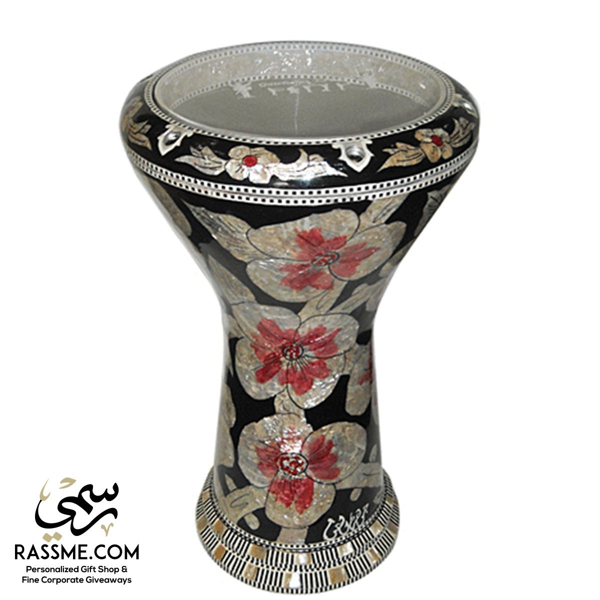 High Quality Mother of Pearl Wooden Doumbek / Darbuka Drum