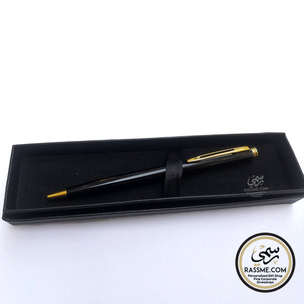 Personalized Simple Black Elegant Pen