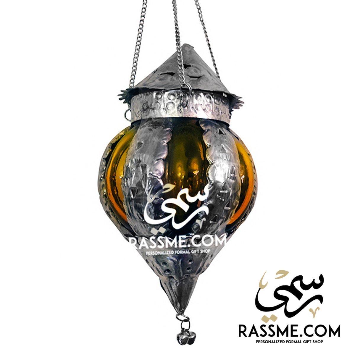 Personalized Candle 5 Colors Glass Arabian Lantern Antique - Free Engraving
