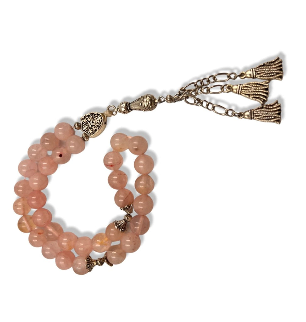 Pink Stones Worry Beads Prayer Beads