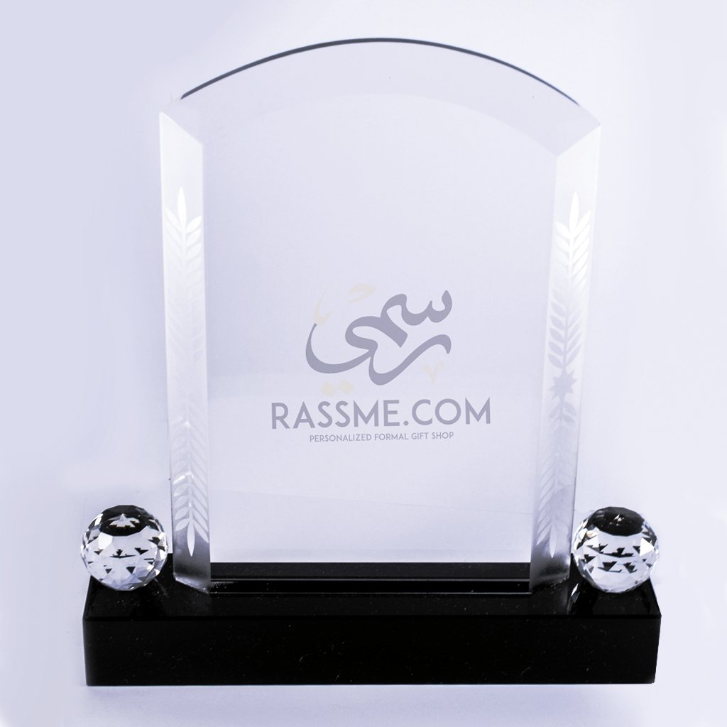 Plaque Gate Crystal - Free Hand Engraving