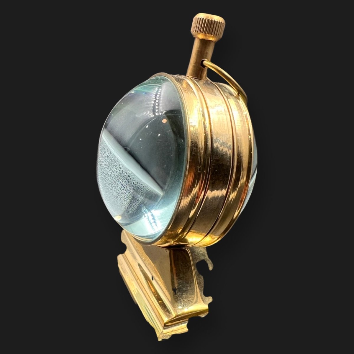 Solid Brass Vintage Desk Clock
