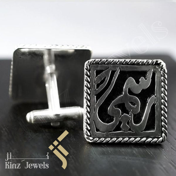 Kinz Customized High Quality Sterling Silver Cufflinks Rhodium Vermeil Two Layers
