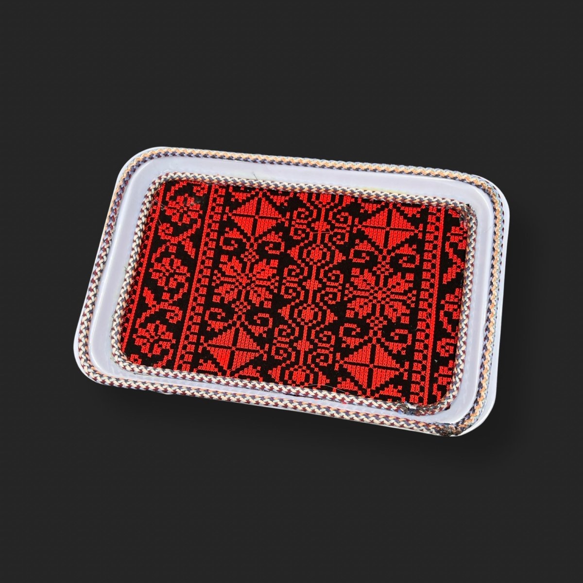 Tatreez Embroidery Rectangle Tray