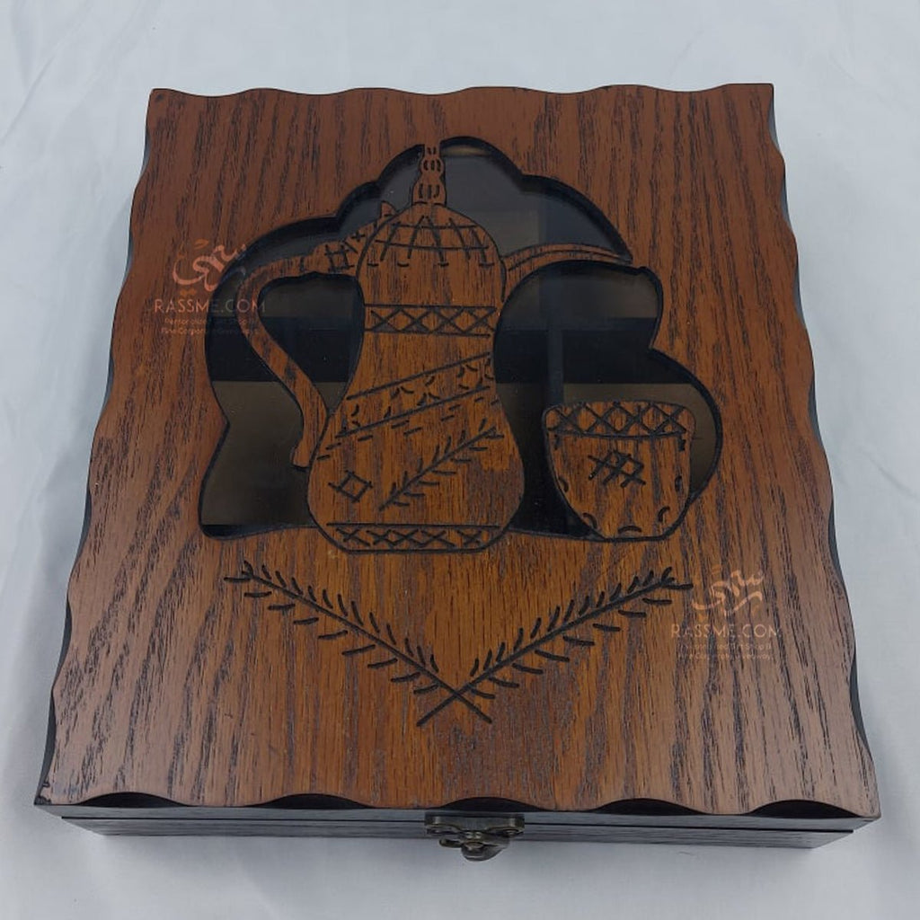 Wooden Tea Box Arabian Coffee Pot - صندوق شاي