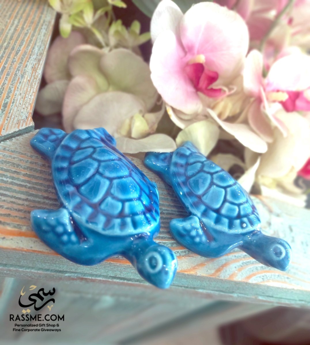 Turquoise Ceramic Turtles Home Decor Authentic Turkish Handmade Ornament