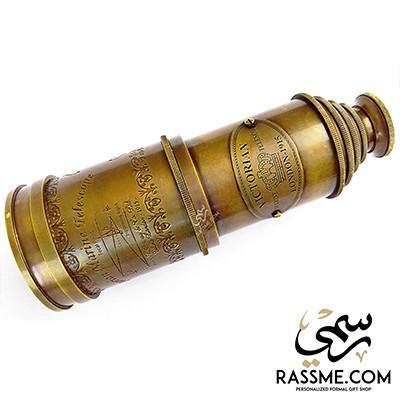 Victorian Solid Brass Telescope Multi Levels With Box - Free Engraving