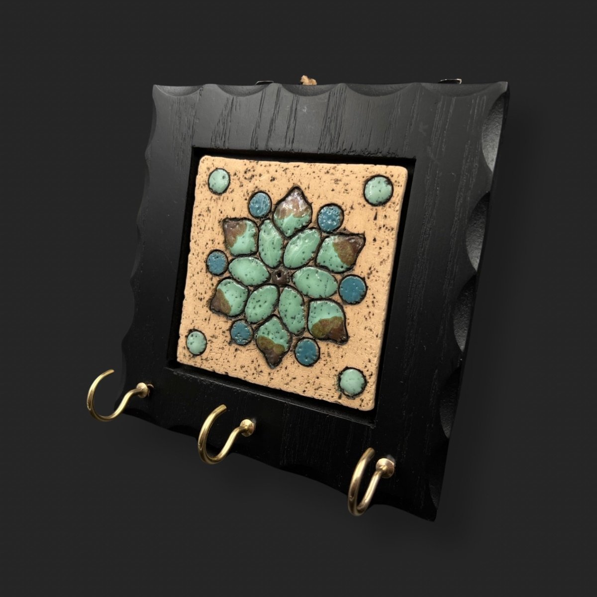 Wooden Key Holder Nabataeans Art