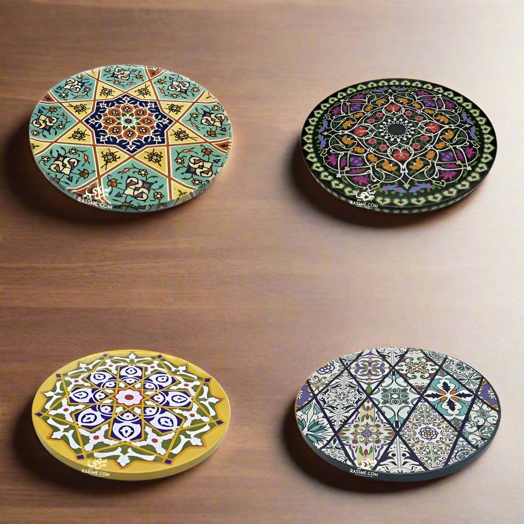 Wooden Moroccan Coasters